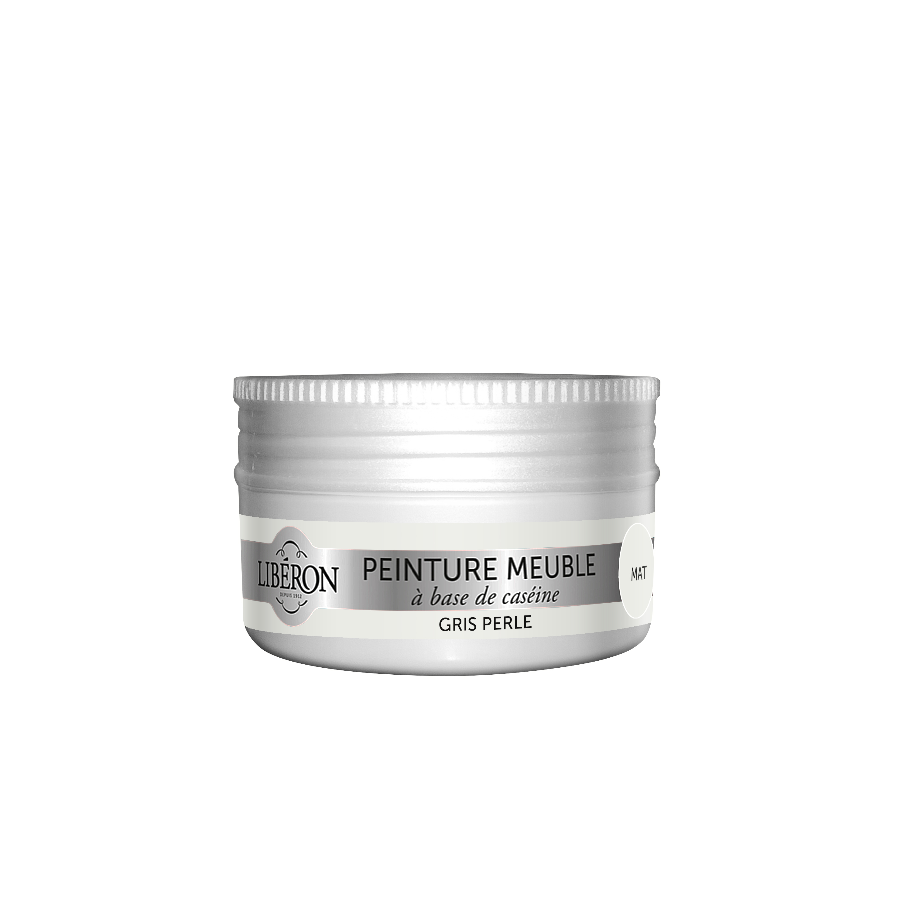 Peinture pour meuble, objet et porte, mat, Caséine, gris perle 0,075L - LIBERON